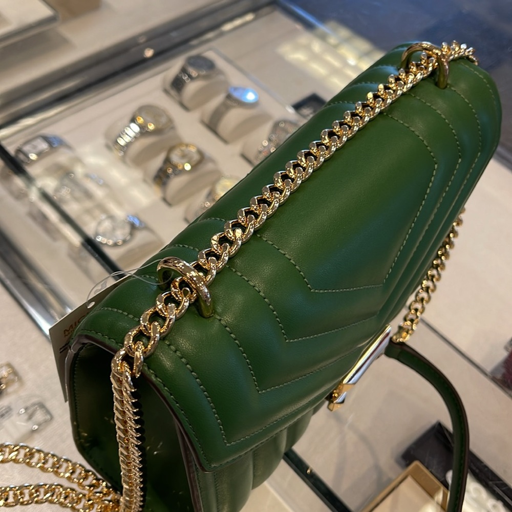 Michael Kors Whitney Medium Flap Chain Shoulder Bag 
Fern Green 
NWT - Picture 3 of 16